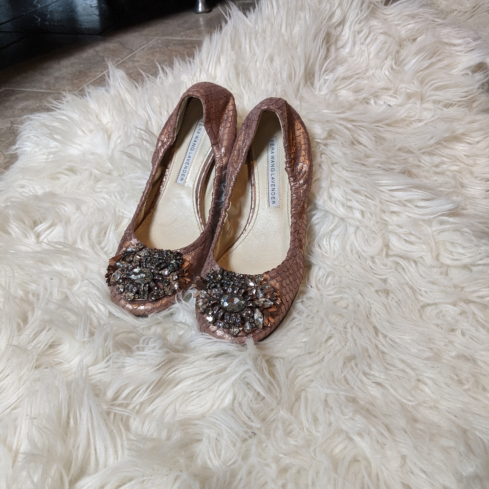Vera Wang lavender flats